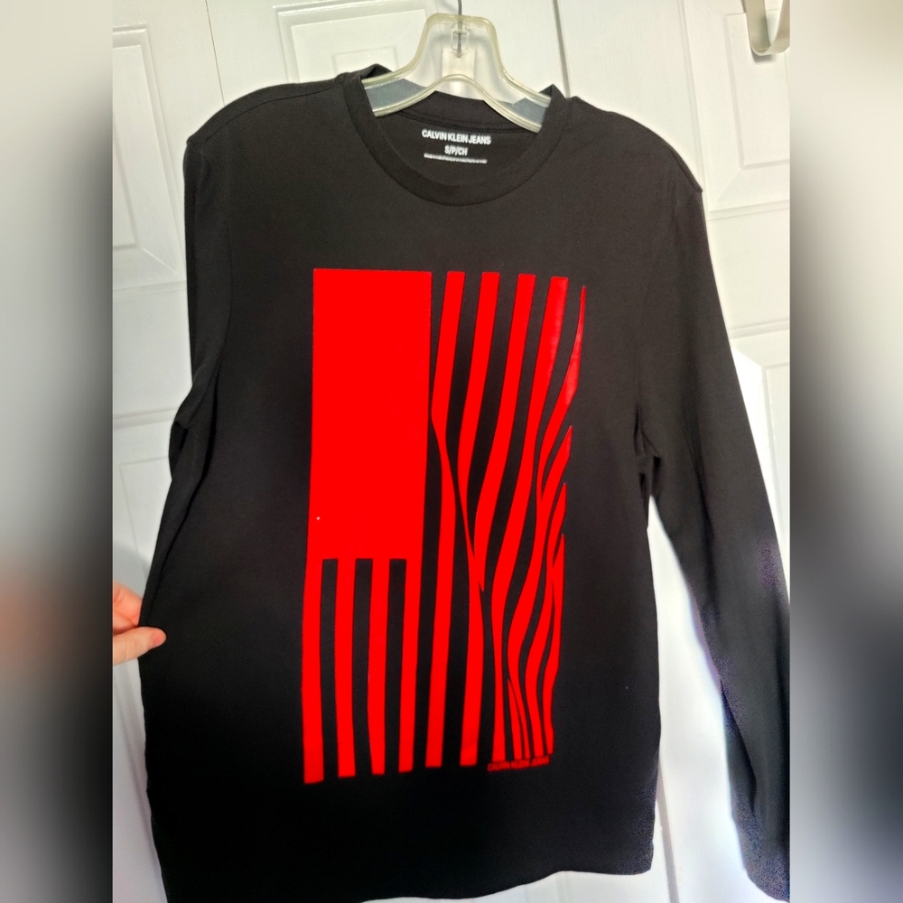 Calvin Klein Waving Flag L/S Tee Small